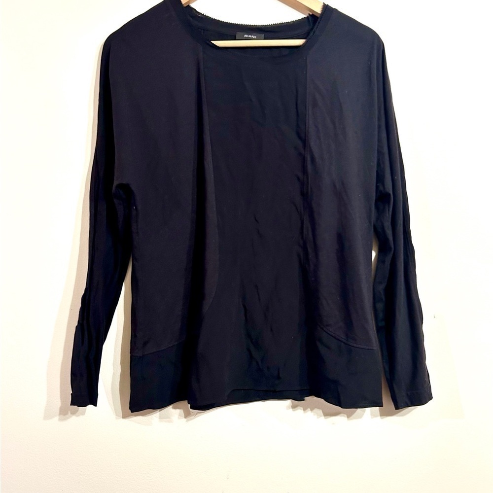 Riani black classic long sleeve top shirt